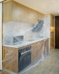 ❤️加厚加大透明裝修傢具防塵保護膠膜 (有膠帶黏貼定位貼) Multi-purpose Pre-taped Dust Proof Protective Film 現貨