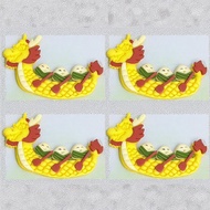 Ready Stock Dragon Boat Sailong Boat Zongzi Steamed Bun Mold Dragon Boat Boat Boat Boat Boat Boat Bo