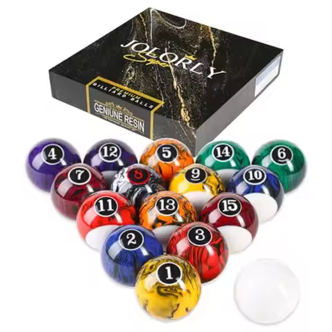 2-1/4" Regulation Size 6 oz Professional Weight AAA Grade Pure Resin Pool Table Balls for Tournament