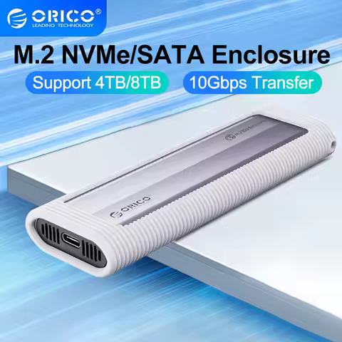 ORICO M.2 NVMe SATA SSD Enclosure Tool-Free USB External 10Gbps M.2 NVMe To USB Adapter Support UASP