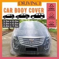 Car Cover Transparent Car Body Cover Plastic Waterproof Dustproof Hatchback Sedan SUV