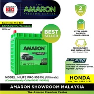[Professional Replacement] 50B19L | NS40 | AMARON PRO Series | HONDA City, Jazz, PERODUA Myvi Bezza 