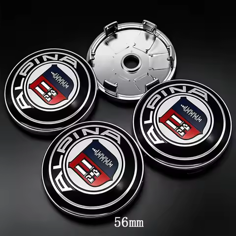 4Pcs 56mm-68mm Car Wheel Center Caps For BMW M Alpina X1 X3 X5 X6 X7 E46 E39 E53 E65 E66 G26 F30 F31