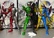 已開SHF 真骨雕 幪面超人 假面騎士W Cyclone Joker Heat Metal Luna Trigger 新淨有彩盒冇啡盒 齊件