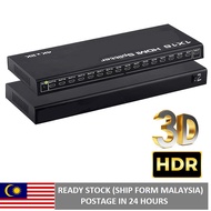 4Kx2K HDMI Splitter 1 in 16 Out 16 Port 1x16 Full HD 1080P HDTV 1.4 Splitter with Switcher Converter