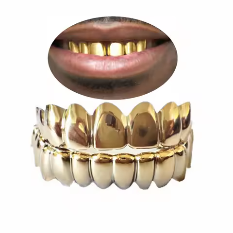 SowSmile Hiphop Gold Silver Real Silicone Gel Snap on Dental False Cover Perfect Smile Veneers Dentu
