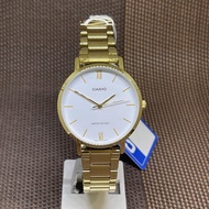 [Original] Casio LTP-VT01G-7B Standard White Analog Gold-tone Stainless Steel Ladies Dress Watch