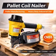Meite CN55/CN70B/CN80/CN100B/CN130 Coil Nail Gun | Pneumatic Coil Nailer | For Pallet & Wooden Crate