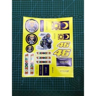 sticker sheet rossi 46 sticker set