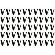 STICKER ALPHABET V LETTERS FOR BALLOON (A5 SIZE)