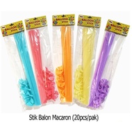BALLOON STICKS + COLOR BALLOON CUPS (20Pcs)