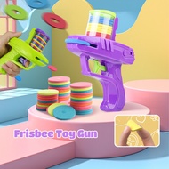 Oni Carrot Gun Flying Disc Launcher Disc Gun Mini Flying Disc Shooter Gun Toys