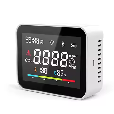 Tuya CO2 Dioxide Detector WIFI CO2 Monitor Meter Co2 Sensor Indoor Agricultural Greenhouse Air Humit