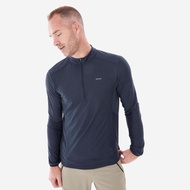 Decathlon Men's Long-Sleeved Mountain Walking T-Shirt - Mh500 Quick Dry T Shirt