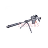 Barrett Sniper Gun 1/6 Gun Model 1: 6 Gun Model 4D Assembled Military Model Soldier 1: 6 Toy