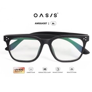 OASIS Sunglasses แว่นกันแดด รุ่น AMSG-4387 แว่นกันแดดทรงเหลี่ยม แว่นกันUV สีดำ
