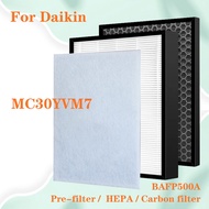 For Daikin Air Purifier MC30YVM7 Replacement HEPA Filter and Deodorizing Carbon Filter