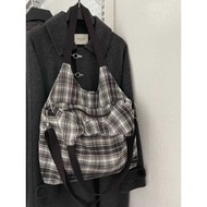 handbag women bonia handbag women handbeg Retro Plaid Pattern Casual Universal Canvas Bag