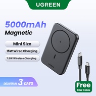 UGREEN Magnetic Wireless Fast Charging Powerbank 10000mAH 5000mAh Portable Wireless Charger for iPho