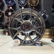 [1PC] New Sport Rim 17inch RAXER EP-L1 17X7JJ ET42 4H100 SEPANG SILVER-XZ