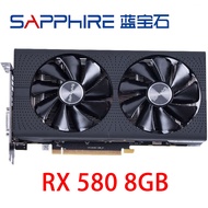 SAPPHIRE RX 580 2048SP Video Card 256Bit GDDR5 Graphics for AMD RX500 series RX580 8GB Cards DisplayPort HDMI DVI Used CPD