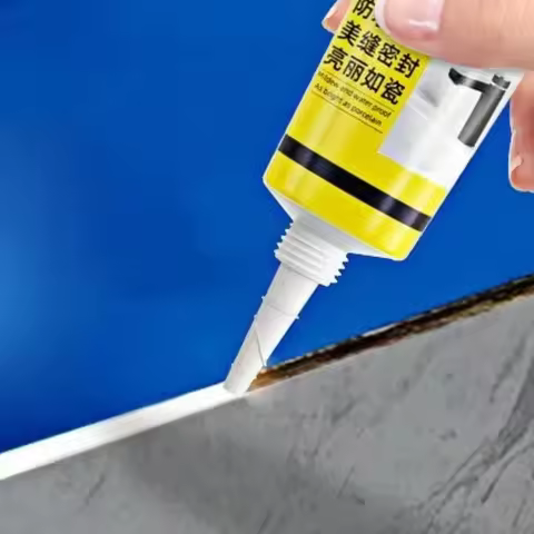 120ml White Plastic Steel Mud Waterproof Glue Bathroom Toilet Mildew Proof Caulking Glue Sealing Kit
