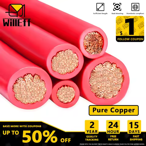PVC Black Red Pure Copper Cable Soft Copper Wire Power Extension Electric cable Speaker audio led El