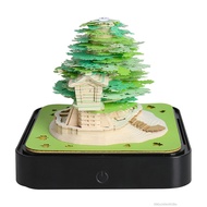 3D Memo Pad Art Sticky Tree House Model Model 3d Sticky ปฏิทินสำหรับการตกแต่งห้องเด็ก IL-TH