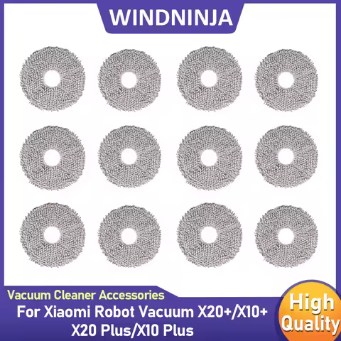 Mop Cloth Compatible For Xiaomi Robot Vacuum X20+, X10+ / X20 Plus, X10 Plus,For Roborock P10/P10S/P