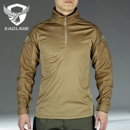 Eaglade Tactical Frog Shirt In Brown Stretchable Waterproof JT-G3-CX