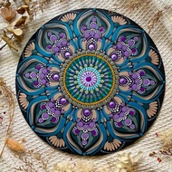 森語花祭 手繪曼陀羅 能量藝術 五行 客製 療癒開運 居家布置掛畫