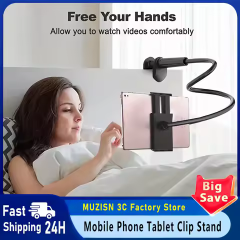 Tablet Stand Holder For Bed Desk Phone Holder Flexible Long Arm Clamp Tablet Mount For iPad Samsung 