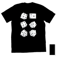 Unisex Men's and Women's T-shirts with 3D Dice Tri D Dimension Distro Dice Image