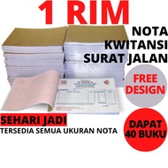 Nota 1 Rim Custom 1 2 3 Rangkap / Ply Surat Jalan Kwitansi Bon Invoice