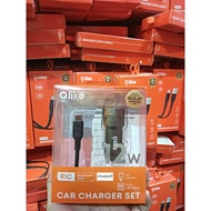 OLIKE R1C/R1S CAR CHARGER SET With Data Cable Type-C 12W