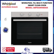 WHIRLPOOL AKP3534HIXAUS 71L MULTI FUNCTION BUILT IN OVEN, TURBO GRILL, SMART CLEAN, CONVECTION BAKE, 6TH SENSE TECHNOLOGY, FREE DELIVERY