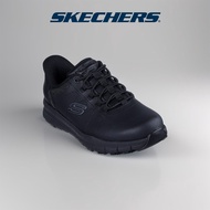 Skechers Women Slip-ins Work Nampa Cottonbud Work Shoes - 108218-BLK Memory Foam