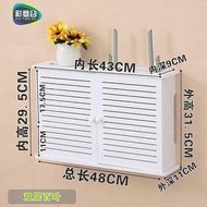 Router Cover Storage Wall-Mounted Socket Weak Current Box Wall Decoration Organizer Box Cabinet TV C