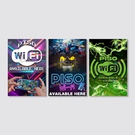 Piso Wifi Tarpaulin Business Signage Laminated Board