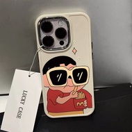 Fun Crayon New Cartoon Pattern Phone Case Compatible for IPhone11 12 13 14 15 Pro Max 7 8 Plus X XR XS MAX SE 2020 Luxury Soft Shockproof Case