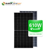 High Quality  Bluesun New Arrivals N-type Solar Panels 550w 580w 600 610w Bifacial Solar Panel Topco
