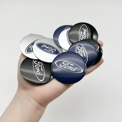 4Pcs 56 60 65mm ABS Wheel Center Hub Cap Badge For Ford Focus Fiesta Ranger Mondeo Kuga Mustang Auto