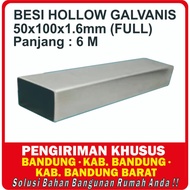 Hollow Galvanis 50 x 100 (KTK FULL) Besi Hollow Galvanis 50 x 100 x 6M