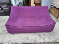 【全省二手家具 崇德旗艦館】紫色兩人布沙發 造型沙發 簡約沙發 雙人沙發 套房適用 高質感 小戶型 沙發椅 客廳沙發組 