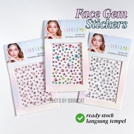 Bibimcat - Face Gem Colorful 3D Embossed Pearl Jewel Face Sticker - Concert Fashion Nail Art Perform