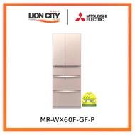 Mitsubishi MR-WX60F-GF-P/GBR-P/GWH-P 628L 6 Door Fridge ( 3 Ticks)