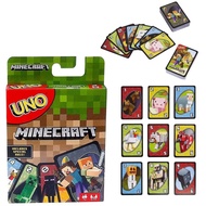 UNO Joint Minecraft Solitaire Multiplayer Entertainment Card Game Super Fun Parent-Child Interaction
