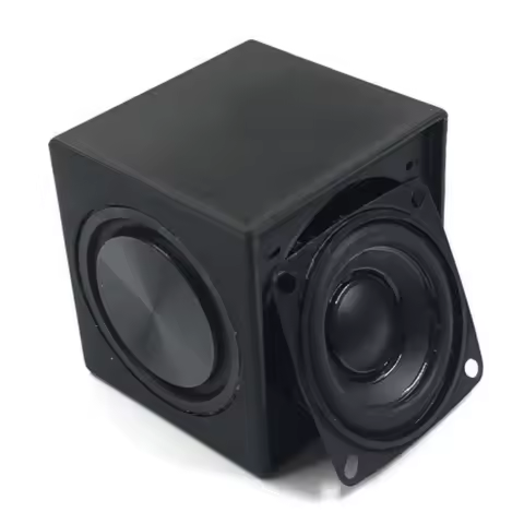 SOTAMIA 1Pcs 2 Inch Subwoofer Passive Speaker 4 Ohm 10-15W Square Dual Diaphragm Waterproof Mini Spe