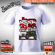 Kaos Jeep kemerdekaan indonesia merdeka 79 tahun tshirt rubicon kaos willys baju Offroad 4x4 4WD baj