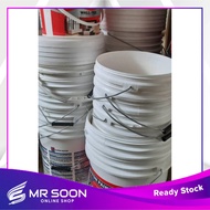 ( With Cover , Siap Cuci ) Used Plastic Pail With Lid 18L or 7L (Recycle Paint Bucket)/Tong Cat Koso